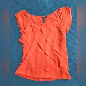 Pink ruffle Chelsea&Theodore top, size S